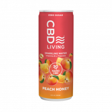 CBD Living - CBD Sparkling Water - Peach Honey